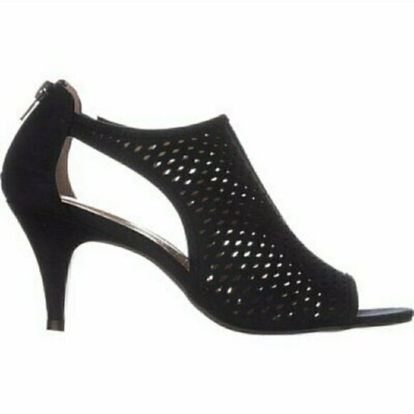 Style and Company Black Zip Heels - Picture 1 of 7